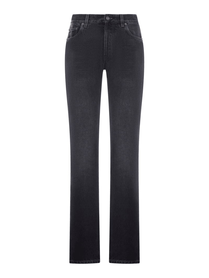 STRAIGHT LEG DENIM JEANS - Saint Laurent - Woman