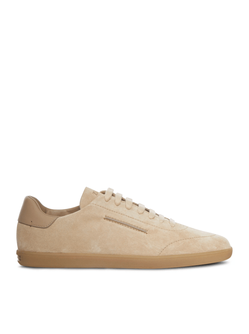 LOW-TOP SUEDE SNEAKERS - Zegna - Man