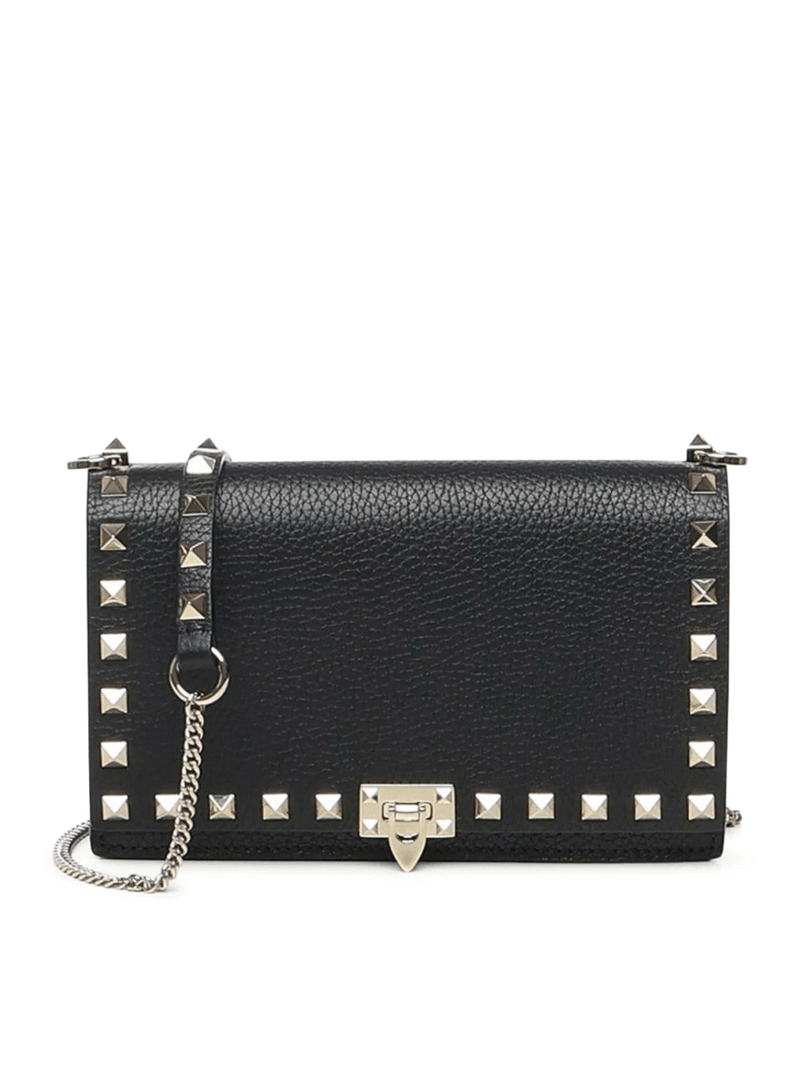MINI ROCKSTUD LEATHER BAG - Valentino Garavani - Woman