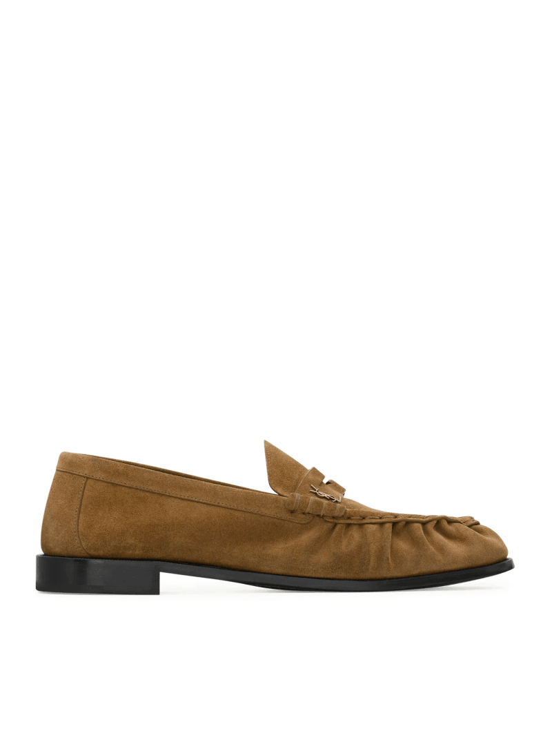 LE LOAFER SUPPLE SUEDE MOCCASINS - Saint Laurent - Man
