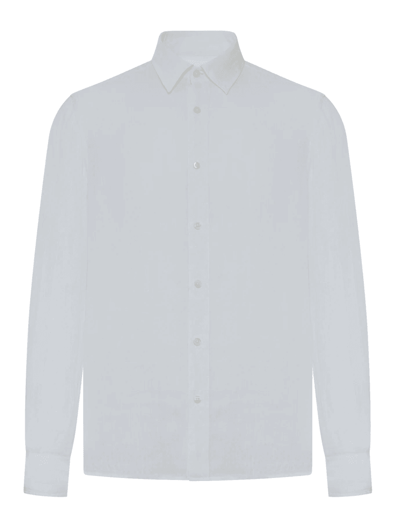 REGULAR FIT LINEN SHIRT - 120% Lino - Man