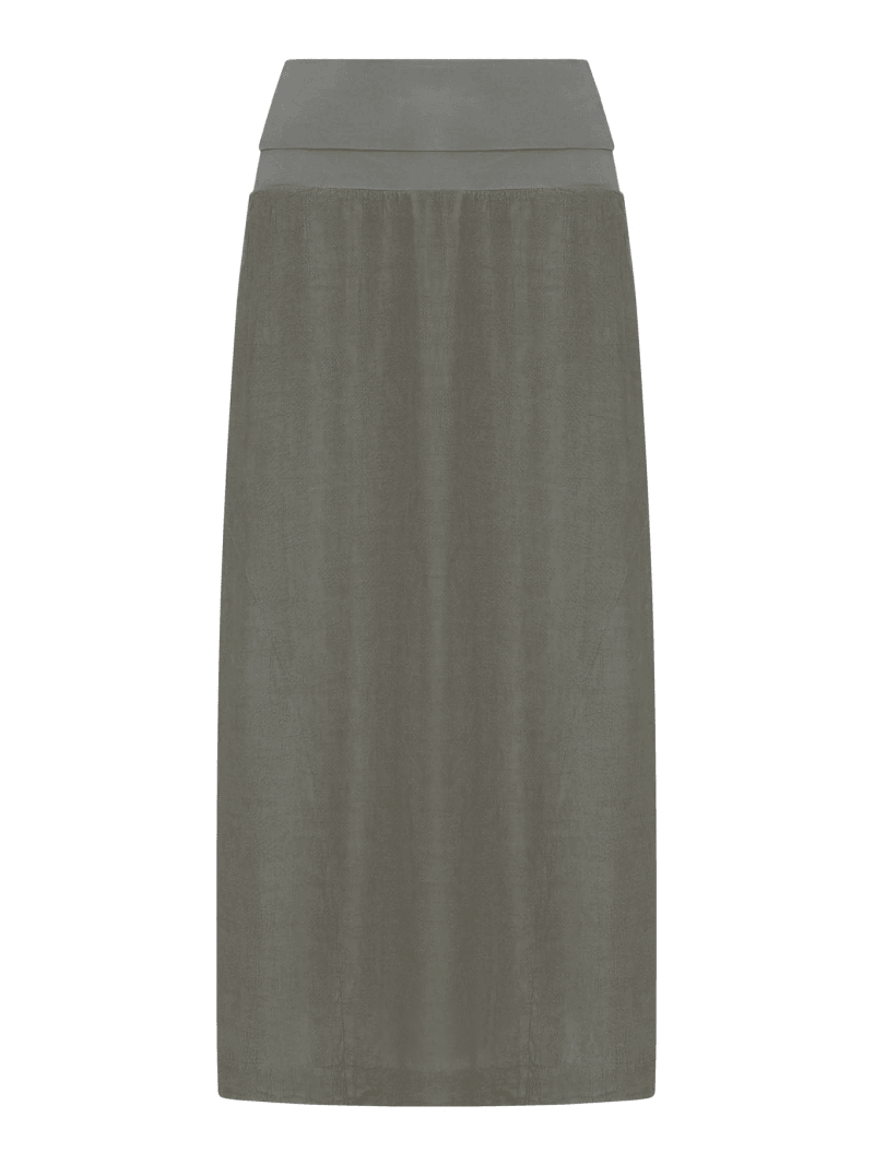 MIDI SKIRT IN LINEN BLEND - Transit - Woman