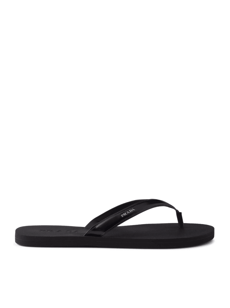 BRUSHED LEATHER IFRA FADIDI SANDALS - Prada - Man