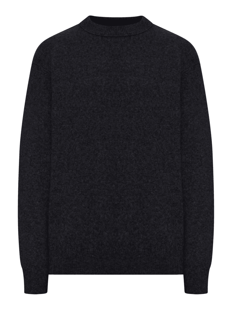 CREW NECK SWEATER IN MELANGE EFFECT WOOL - Roberto Collina - Man