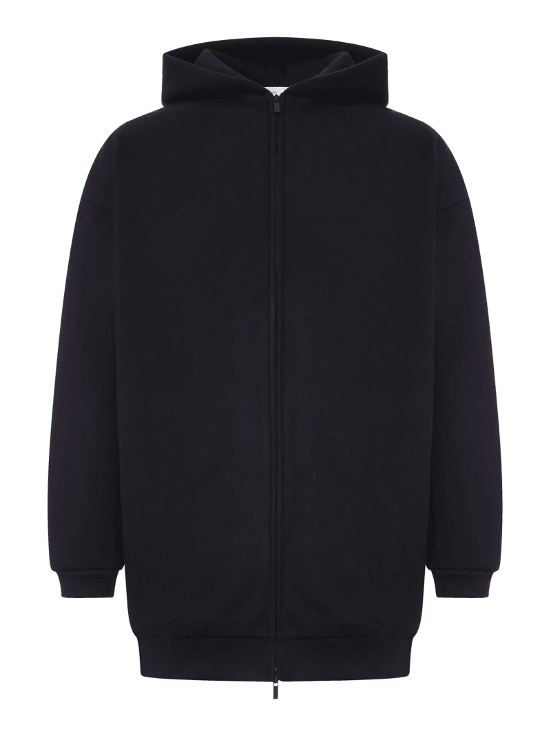 PROPERTY LONG HOODED SWEATSHIRT WITH ZIP - Fear Of God Essentials - Man