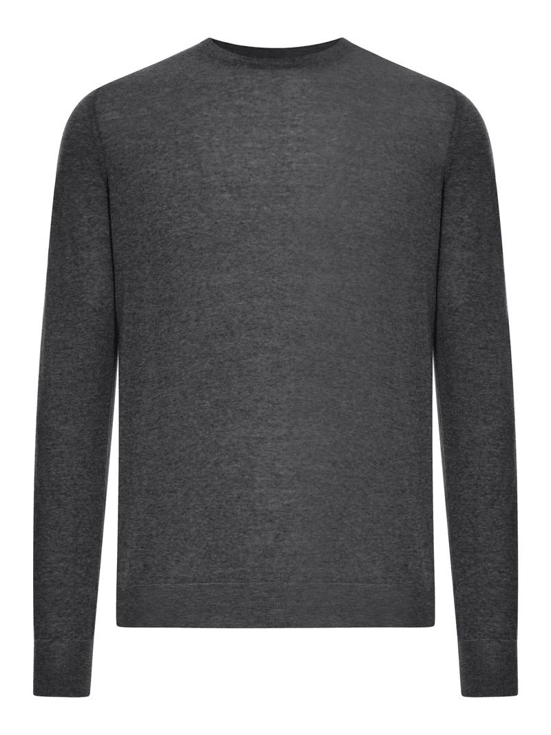 CREWNECK SWEATER IN VIRGIN WOOL - Nome G - Man