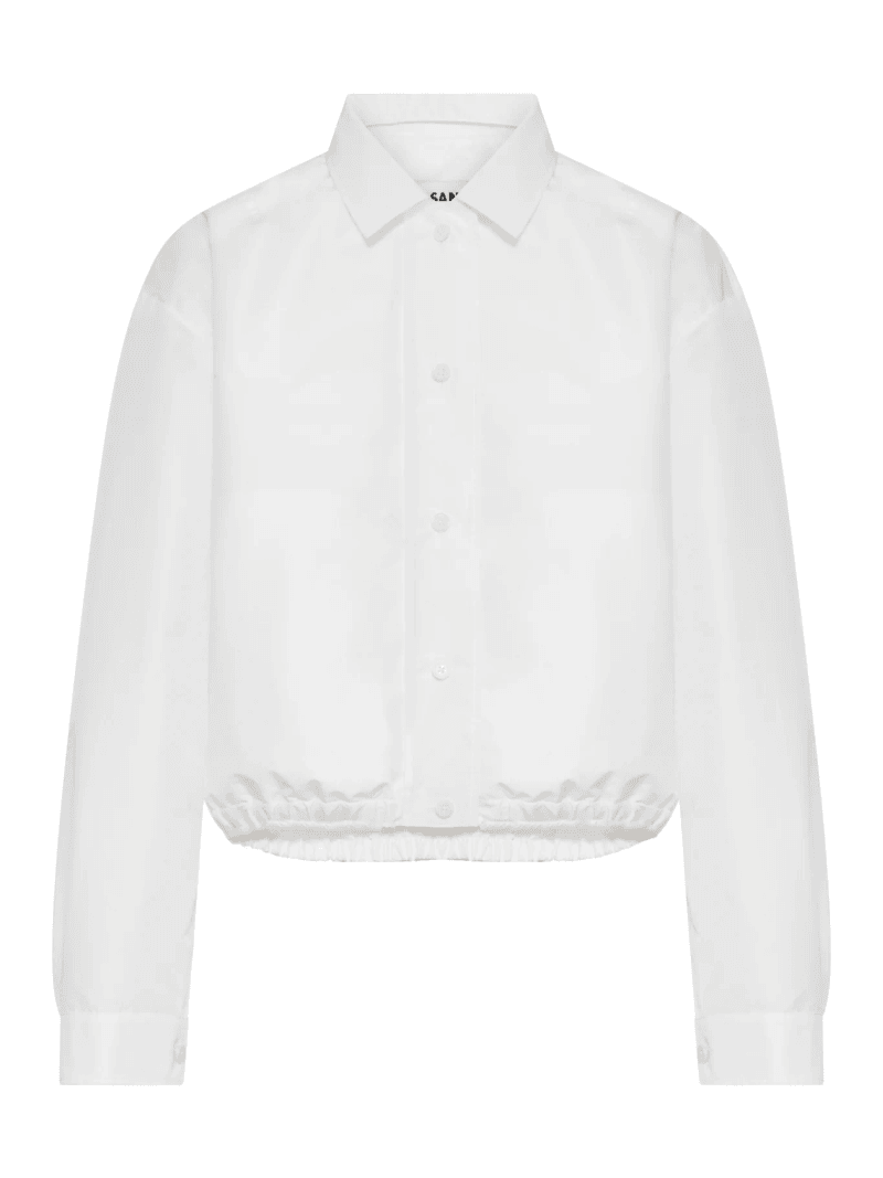 CROPPED JACKET IN TECHNICAL FABRIC WITH ELASTICATED BOTTOM - Jil Sander - Woman