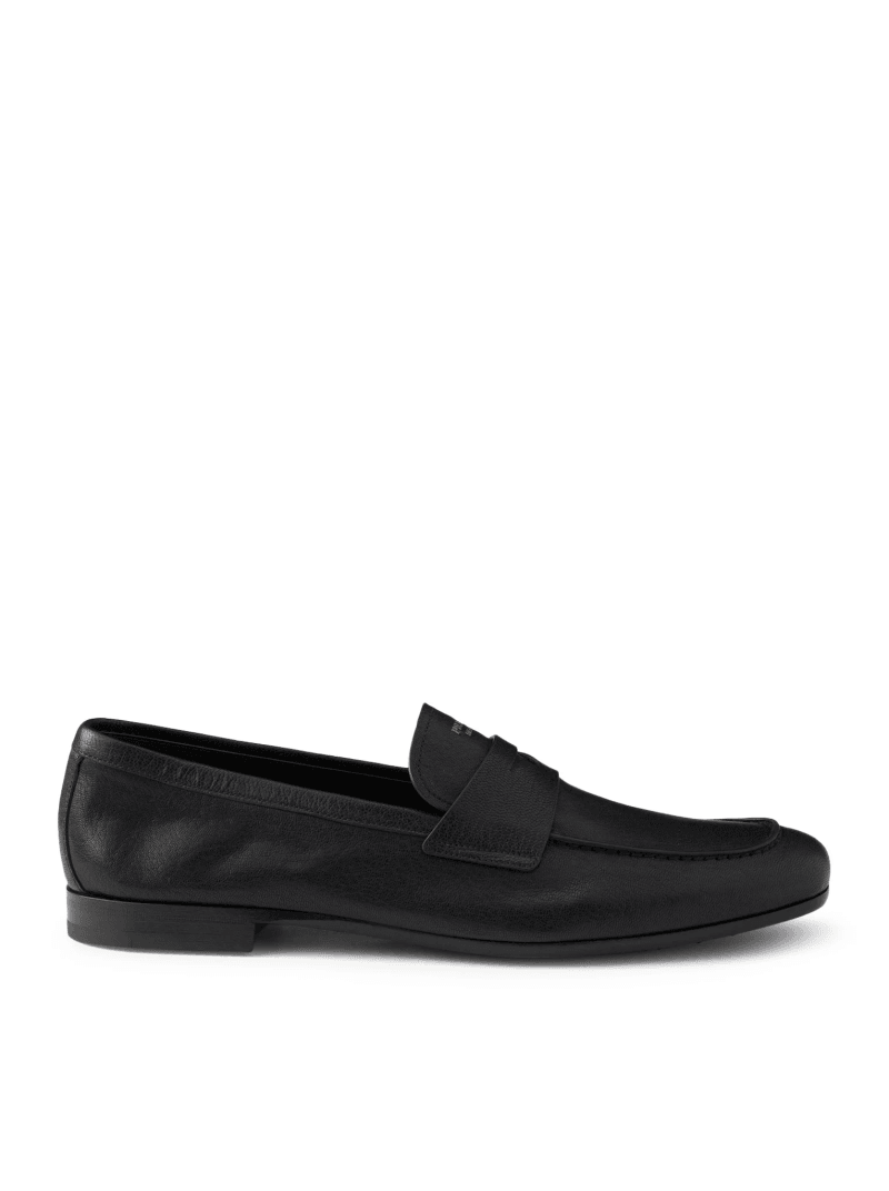 LEATHER MOCCASINS - Prada - Man