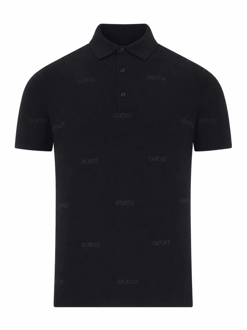 JACQUARD WOOL AND SILK POLO - Gucci - Man