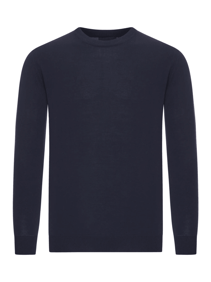SLIM FIT CREW NECK SWEATER IN COTTON CREPE - Zanone - Man