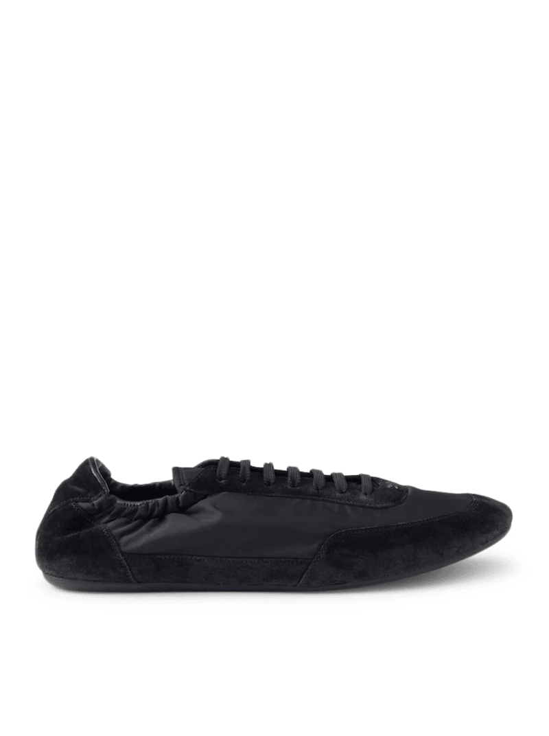 COLLAPSE SNEAKERS IN RE-NYLON AND SUEDE - Prada - Man
