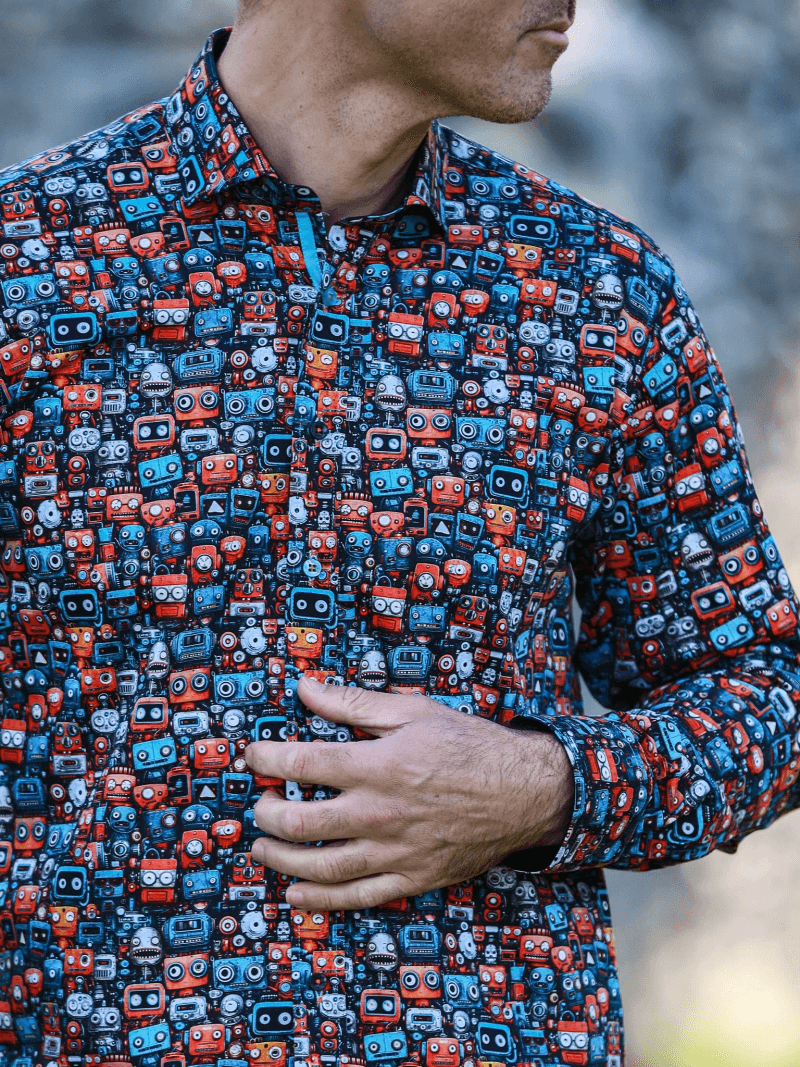 THE MECHANICAL MAYHEM PRINT SHIRT