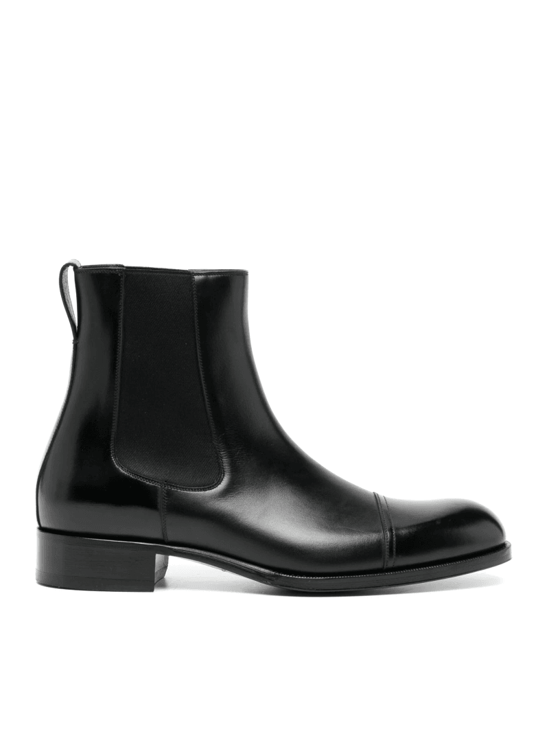 EDGAR CHELSEA BOOT IN BURNISHED LEATHER - Tom Ford - Man