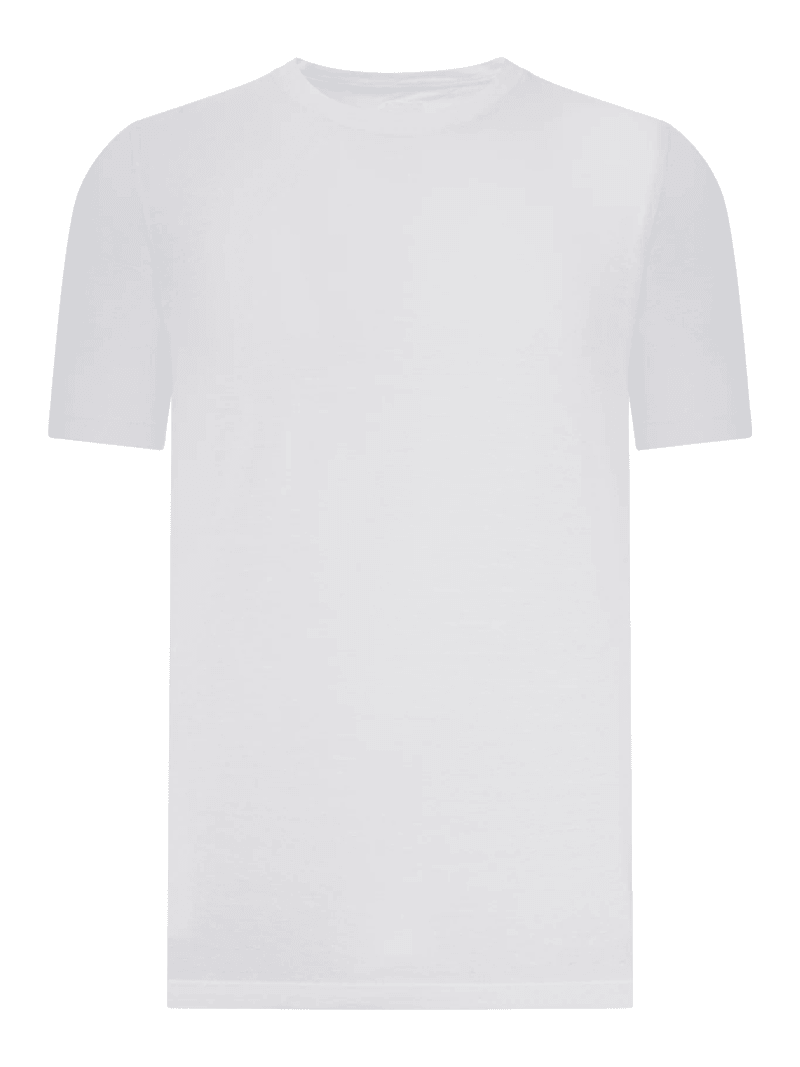 SHORT-SLEEVED T-SHIRT IN LINEN AND COTTON BLEND - 120% Lino - Man