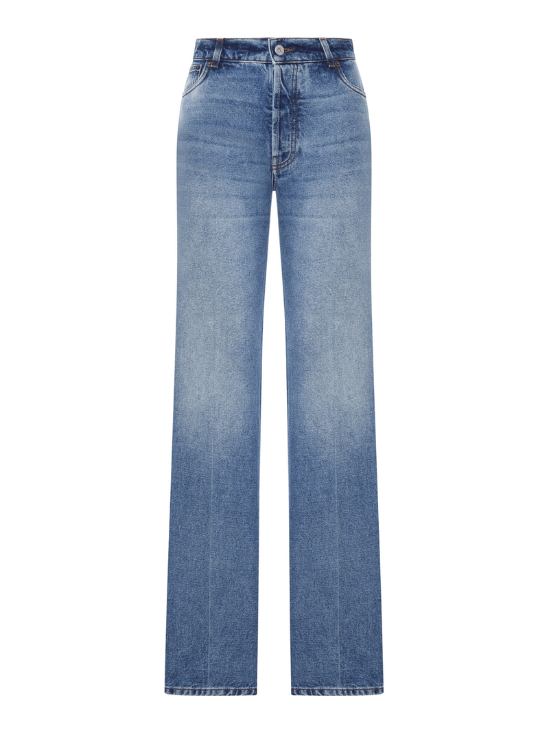 STRAIGHT LEG DENIM JEANS MEDIUM WASH - Miu Miu - Woman
