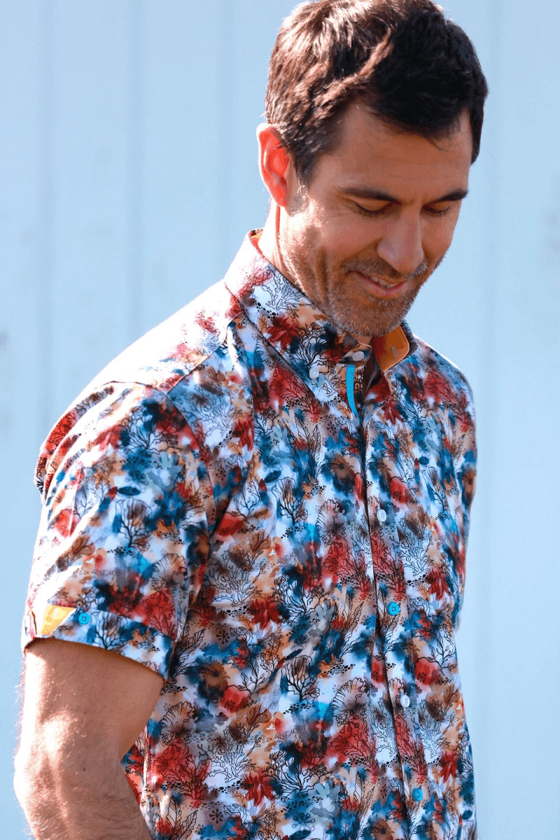 WATERCOLOR REEF SHORT SLEEVE SHIRT