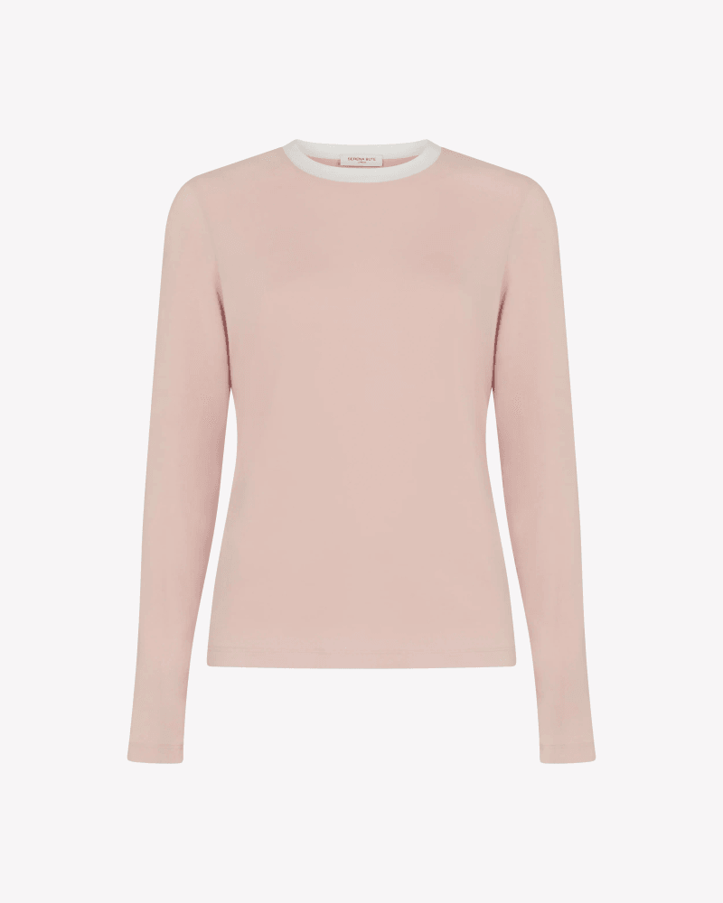 Jersey Long Sleeve T-Shirt - Pale Pink