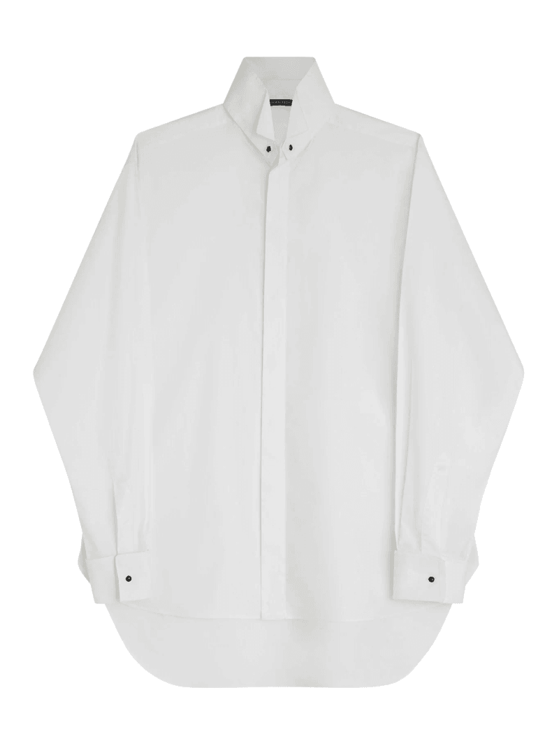 CUSTOM COTTON TUXEDO SHIRT - Phoebe Philo - Woman