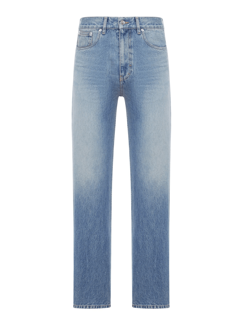 SLIM-FIT COTTON DENIM TROUSERS - Gucci - Man
