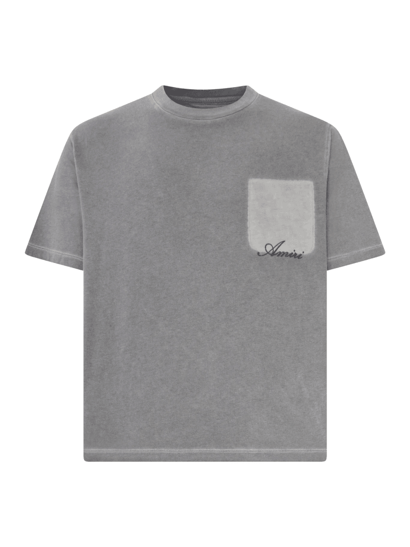 COTTON T-SHIRT WITH FRONT LOGO - Amiri - Man