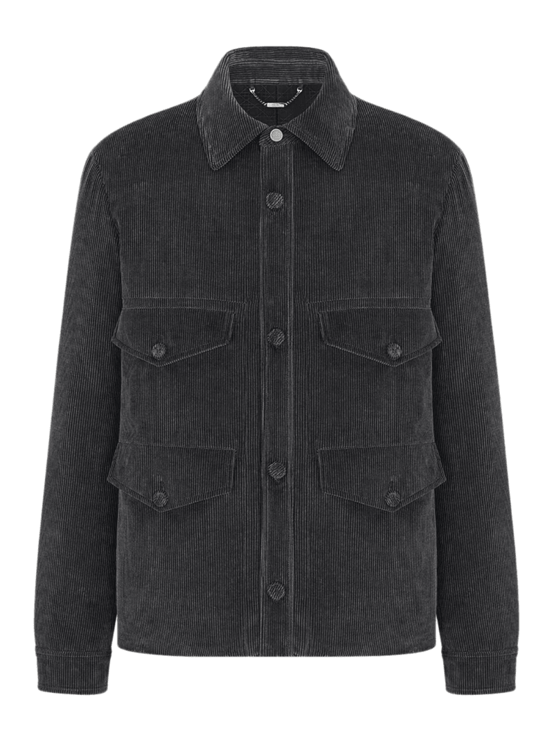 DIOR ICONS COTTON AND CASHMERE CORDUROY SAHARIAN JACKET - Christian Dior - Man
