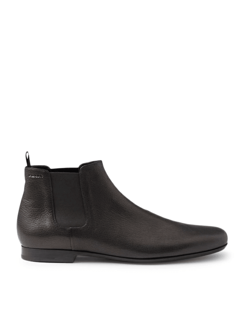 LEATHER CHELSEA BOOTS - Prada - Man