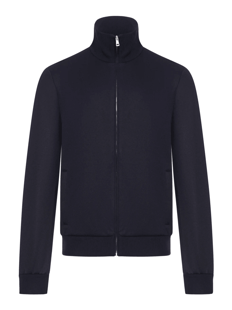 TECHNICAL JERSEY JACKET WITH ZIP AND WEB TAPE - Gucci - Man