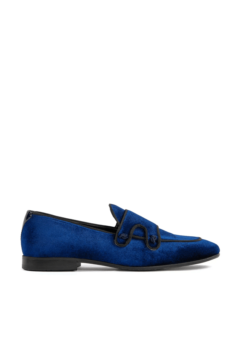 VELVET DOUBLE MONK SLIP ON SHOE