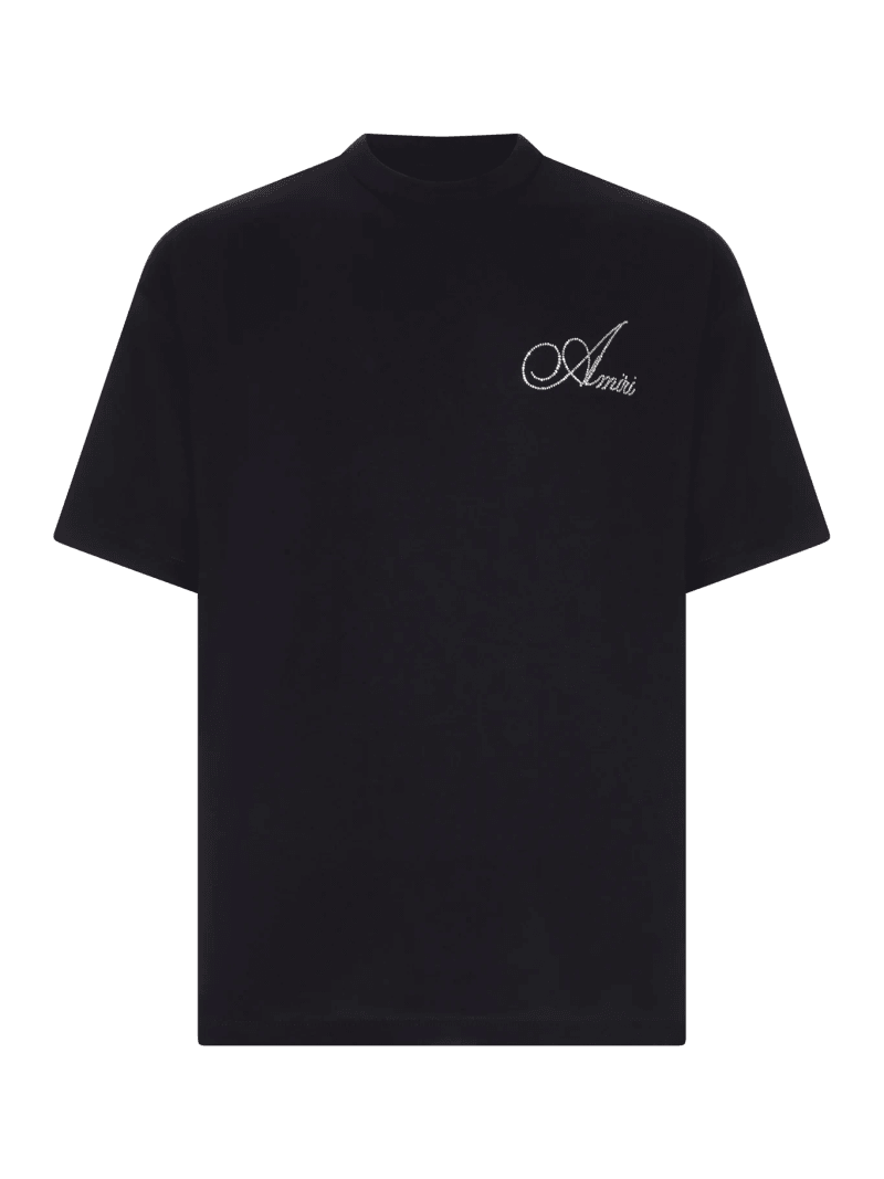 CRYSTAL LOGO COTTON T-SHIRT - Amiri - Man