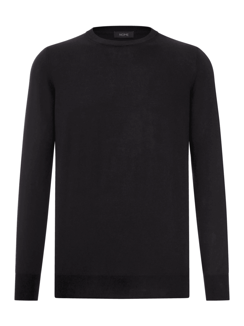 CREW NECK LONG SLEEVED COTTON KNITTED T-SHIRT - Nome G - Man