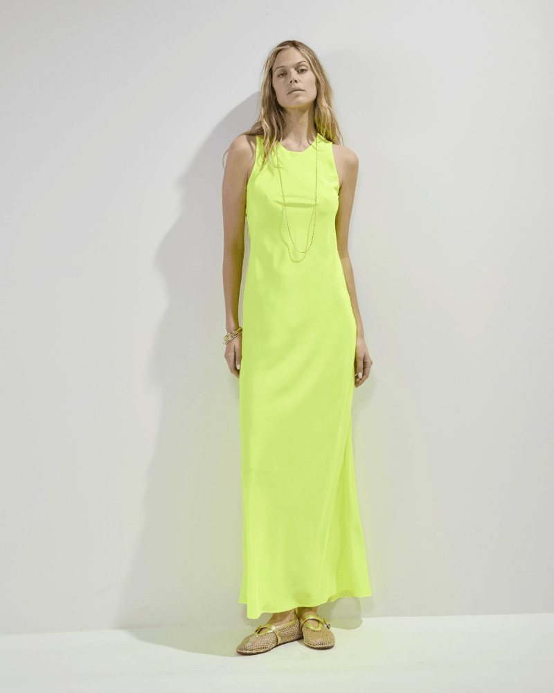 Tank Dress - Neon Yellow
