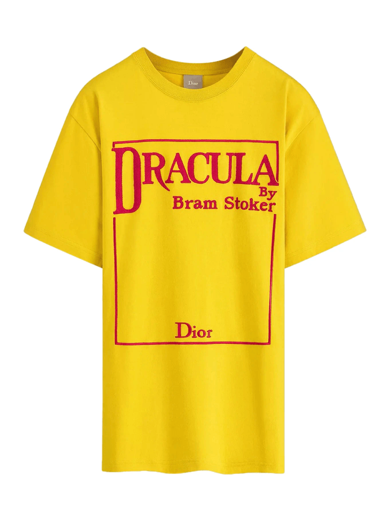 T-SHIRT WITH BOOK COVER EMBROIDERY - Christian Dior - Man