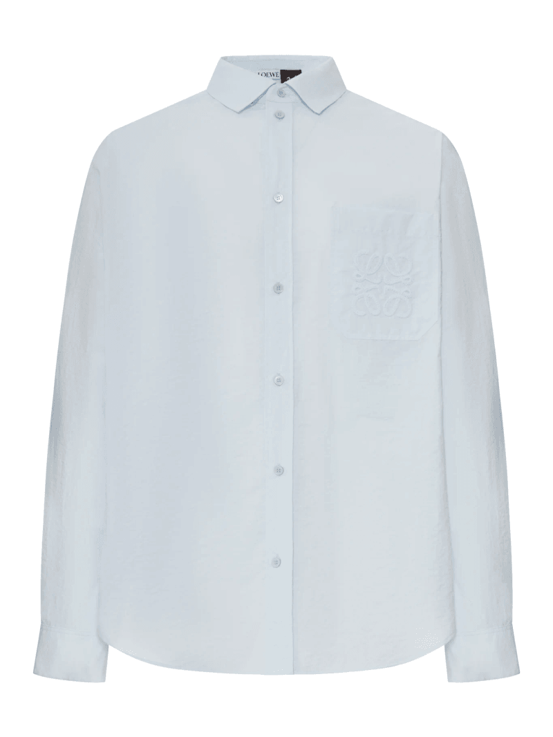 LONG-SLEEVED TEXTURED POPLIN SHIRT - Loewe X Paula`s Ibiza - Man