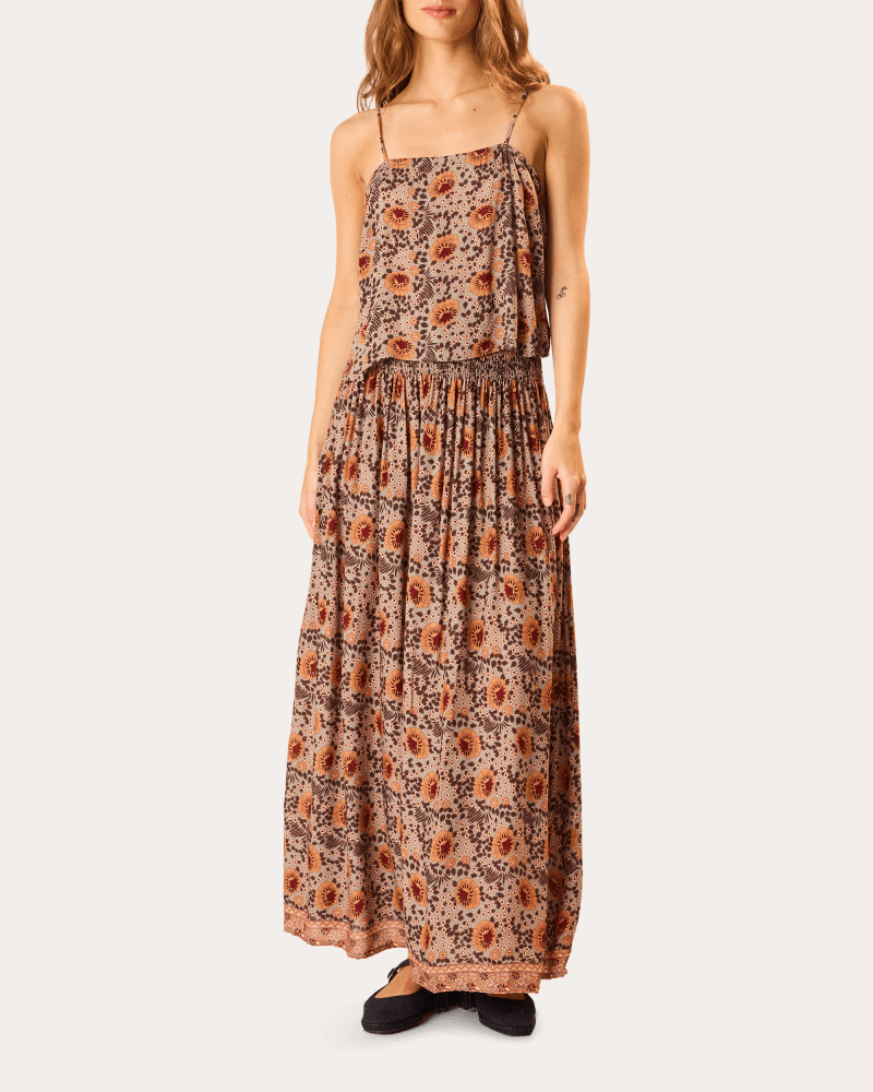 Natalie Martin Women's Fern Floral Square Neck Camisole Top Rayon