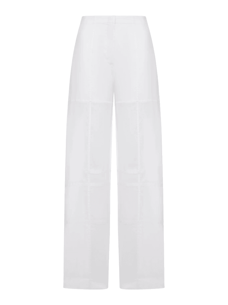 COTTON PALAZZO TROUSERS - Jil Sander - Woman