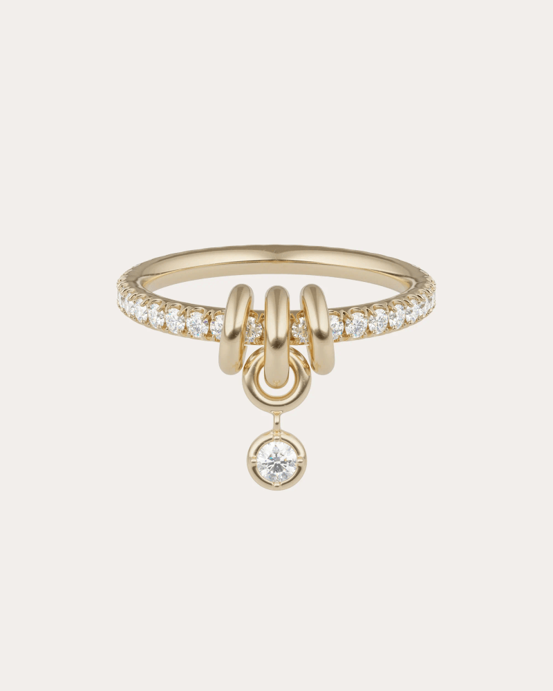 Spinelli Kilcollin Women's Diamond & 18k Gold Pavé Pia Ring in Yellow Gold