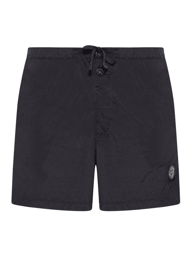 BLACK COMPASS LOGO SWIMSUIT - Stone Island - Man