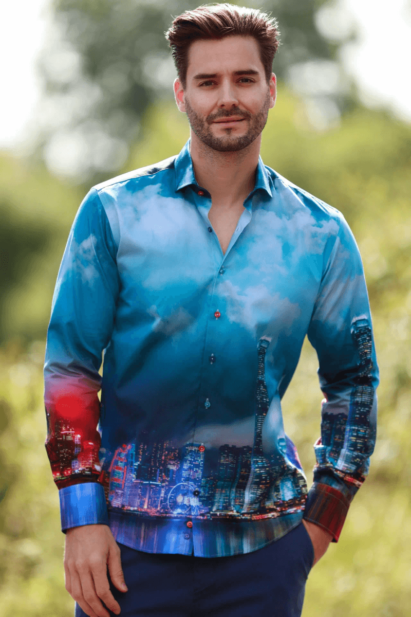 TWILIGHT METROPOLIS PLACEMENT PRINT SHIRT