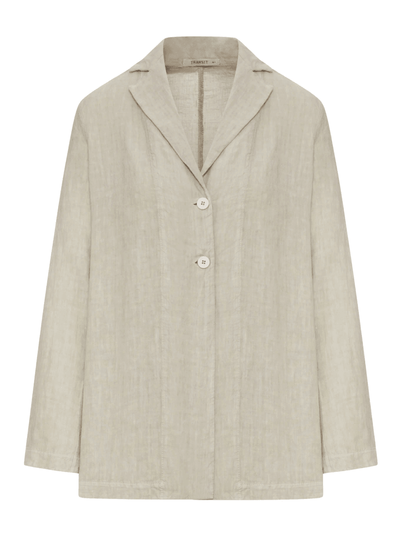 SINGLE-BREASTED LINEN JACKET - Transit - Woman