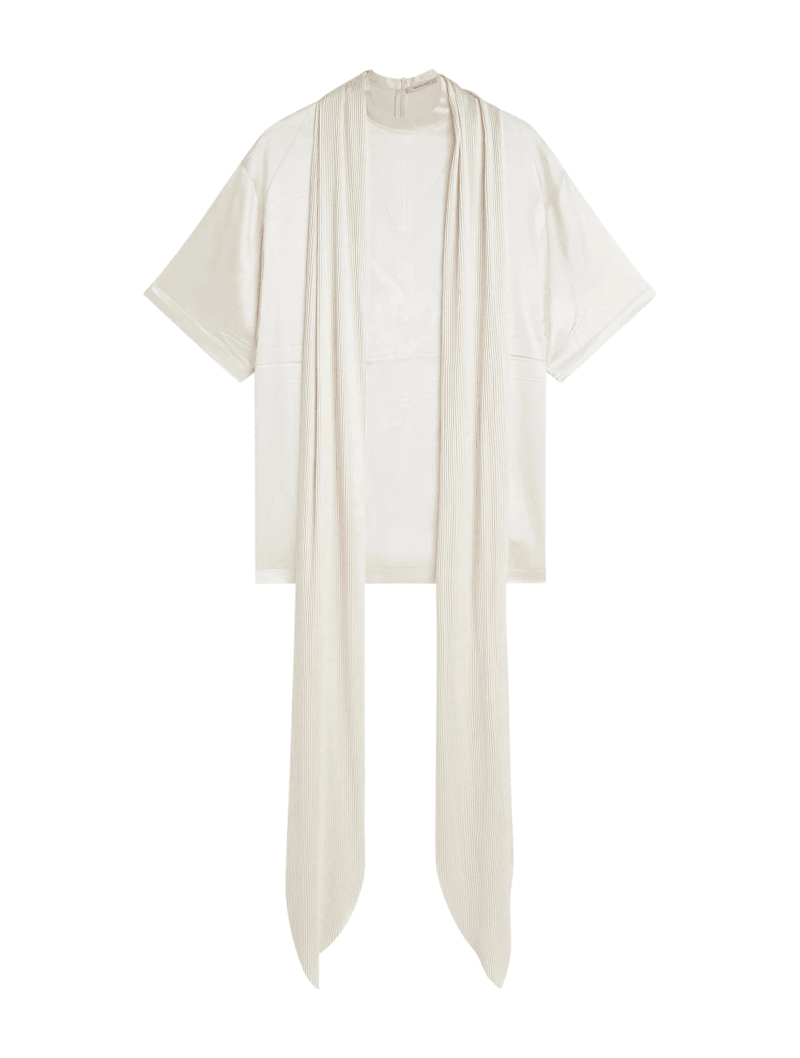 T-SHIRT WITH SILK SCARF - Phoebe Philo - Woman