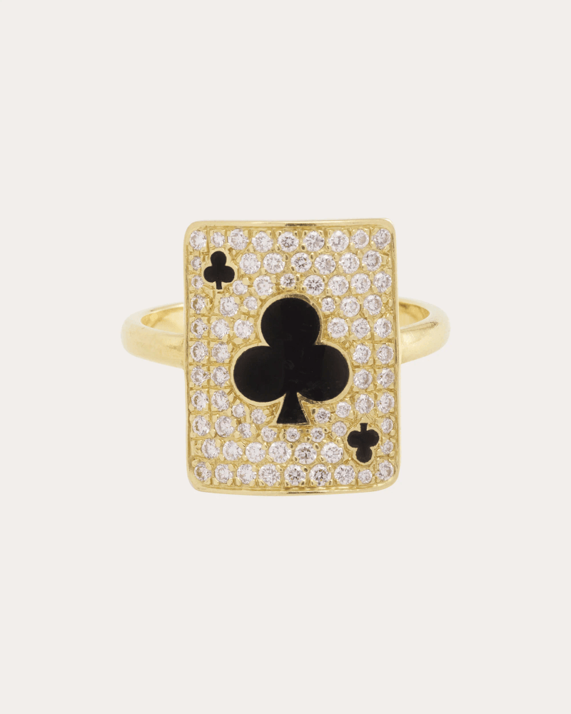 MYSTERYJOY Women's Diamond & 18k Gold Harmonie Pinky Ring in Yellow Gold