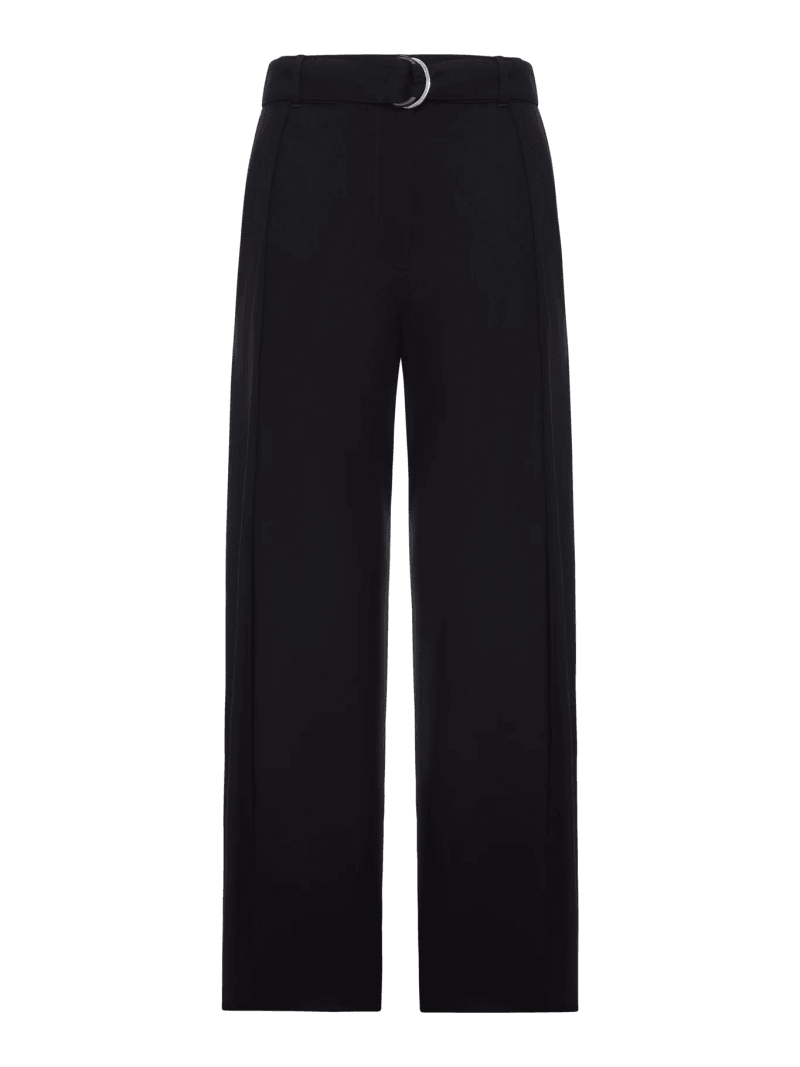 HIGH-WAISTED TAILORED WOOL TROUSERS - Loewe - Woman