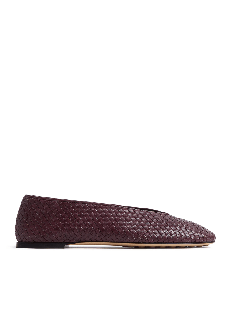 PINK LEATHER BALLERINAS - Bottega Veneta - Woman