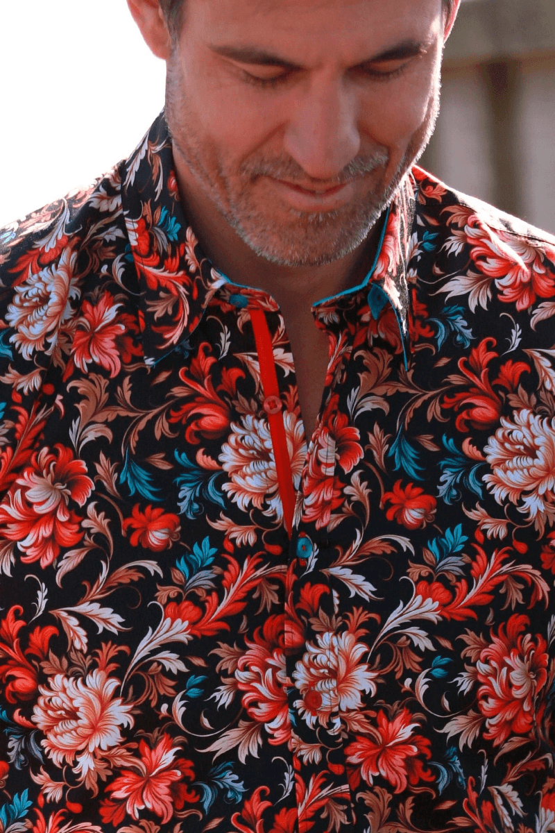 Baroque Bloom Short Sleeve Shirt
