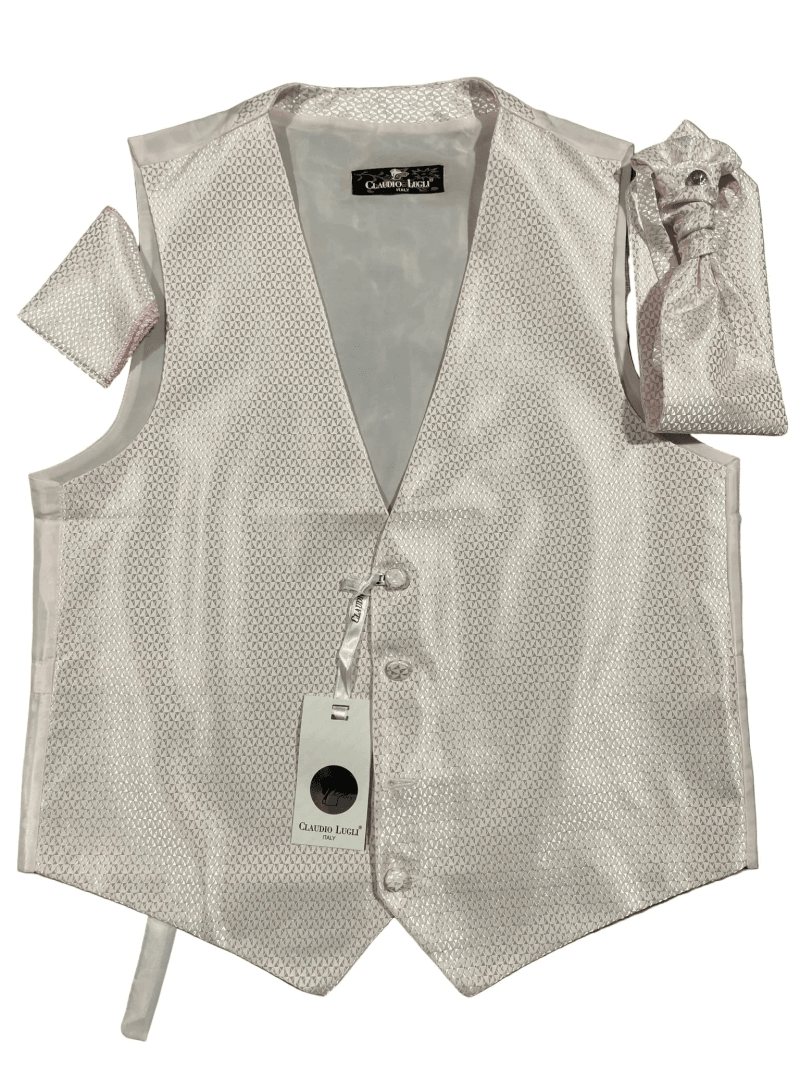 DIAMONDS WAISTCOAT, CRAVAT AND HANDKERCHIEF SET