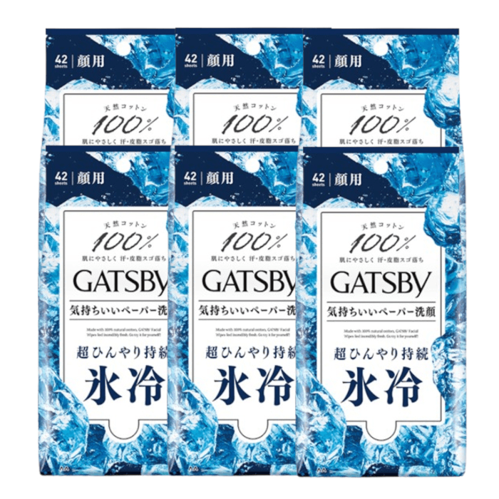 Mandom - Gatsby Facial Paper - 42 sheets - Ice (6ea) Set