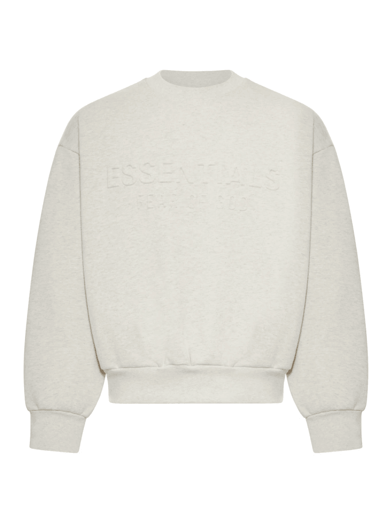 CREW NECK SWEATSHIRT WITH EMBOSSED LOGO - Fear Of God Essentials - Man