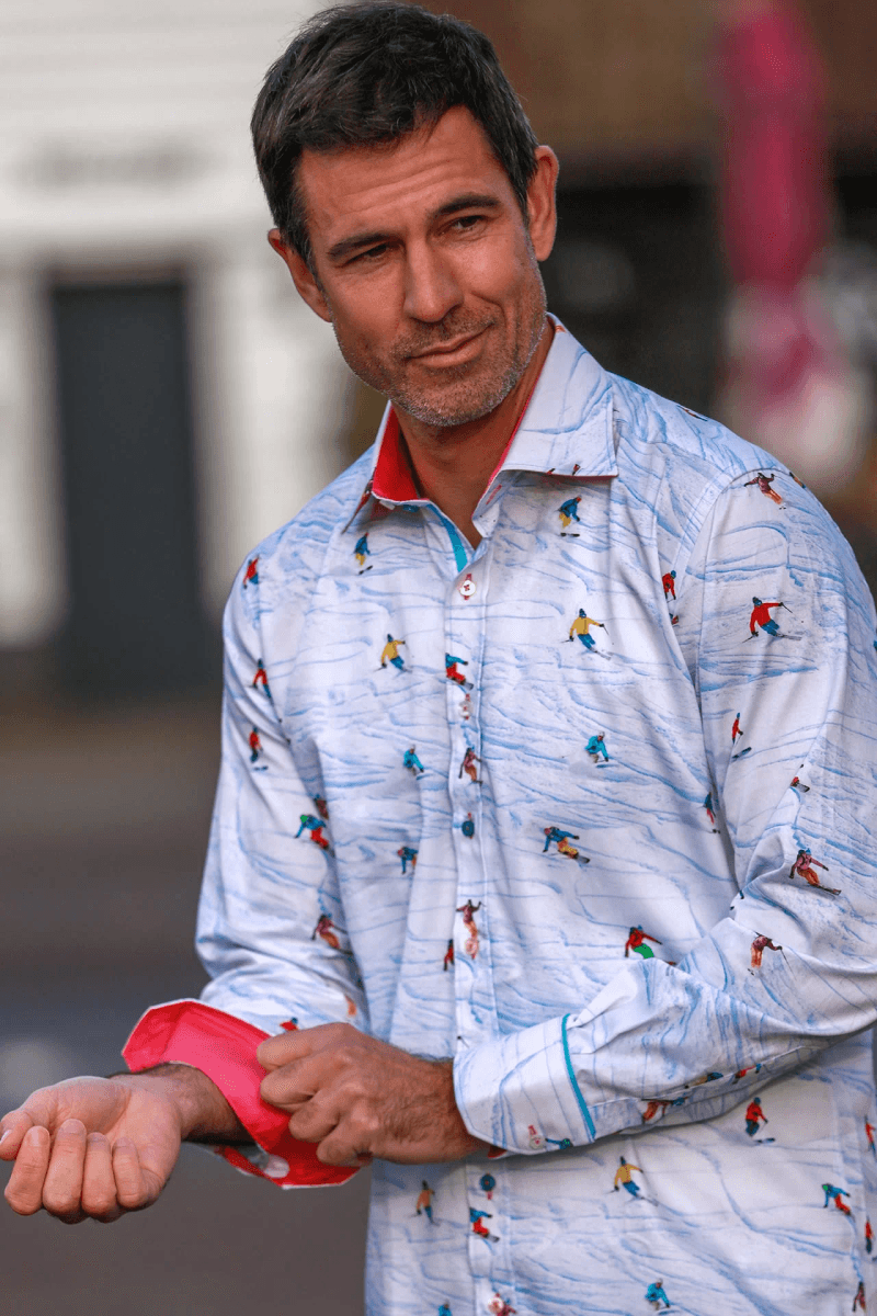 SKI SLOPES PRINT SHIRT