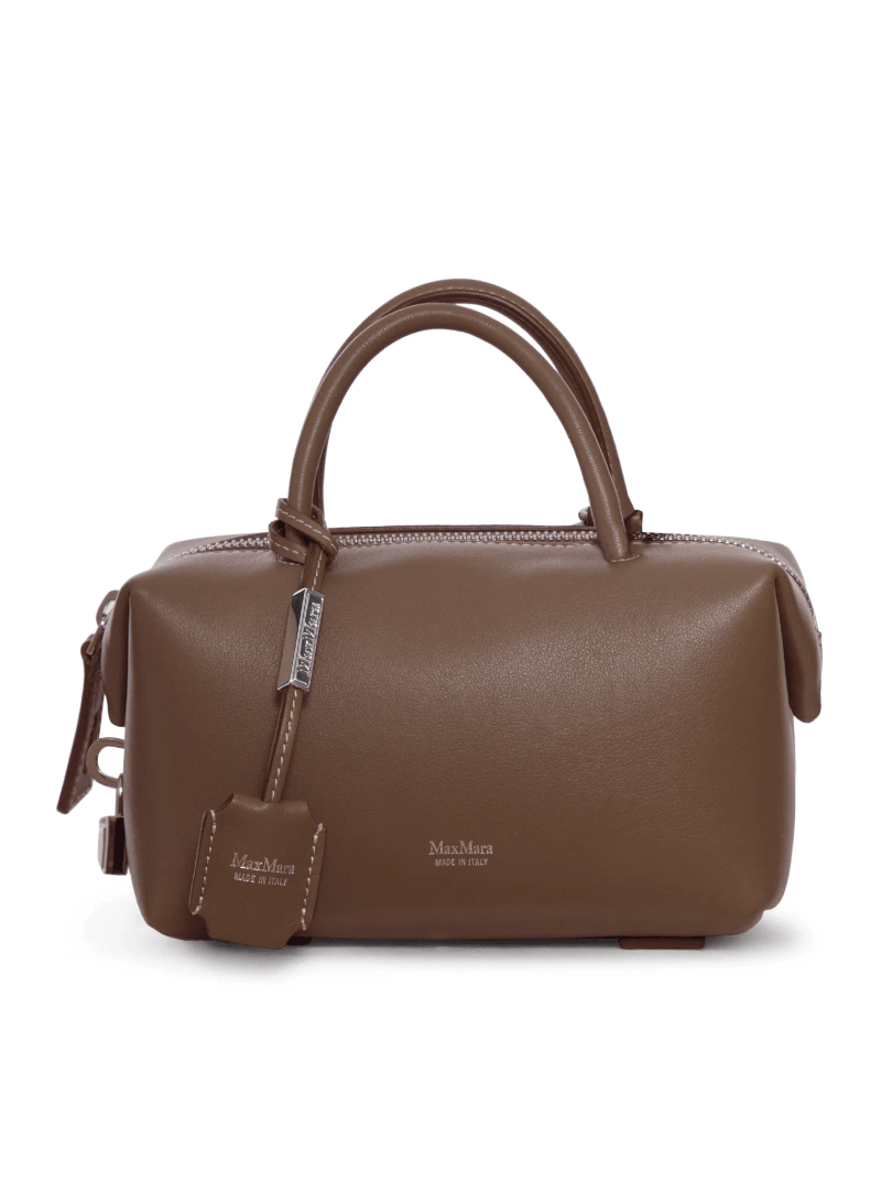 SMALL NATURAL LEATHER TOP HANDLE - Max Mara - Woman