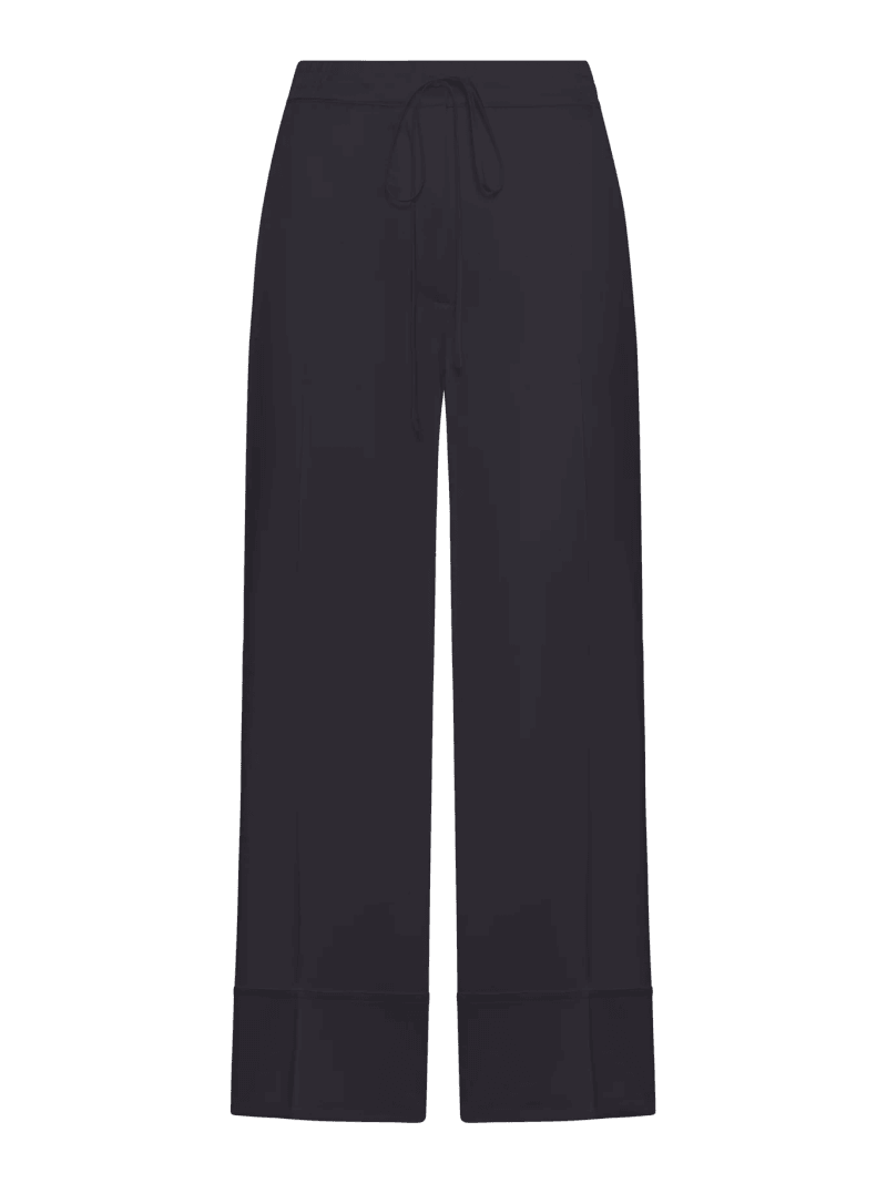 WIDE-LEG SATIN TROUSERS WITH DRAWSTRING - Toteme - Woman